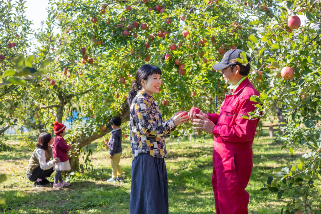 長野県　南信州　松川町　りんご狩